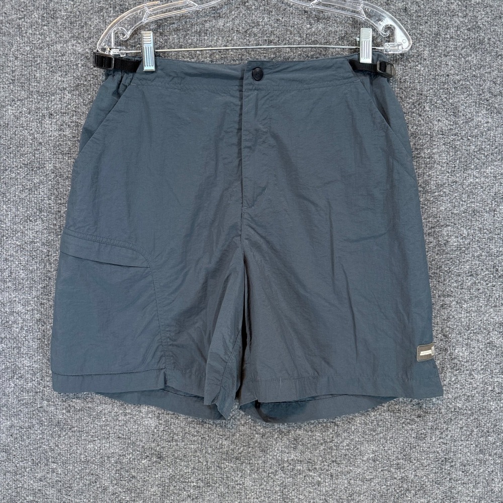 REI Cargo Hiking Shorts Womens Medium Gray Nylon Lightweight Outdoor Trail